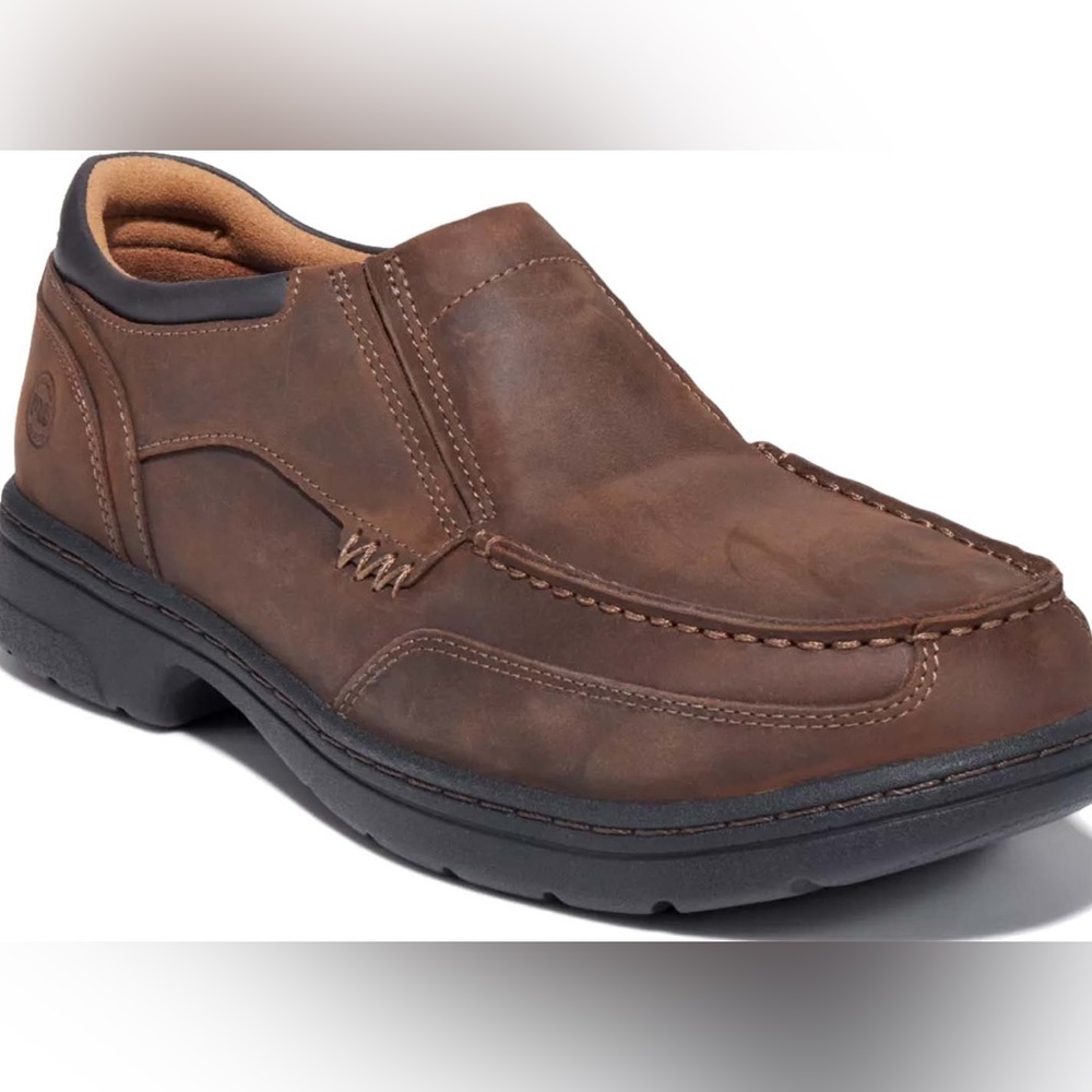 NEW Timberland Boy’s Brown Leather Slip-On Shoes - size 2.5Y